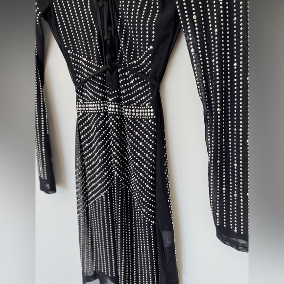 NEW black sheer dress - Picture 3 of 4